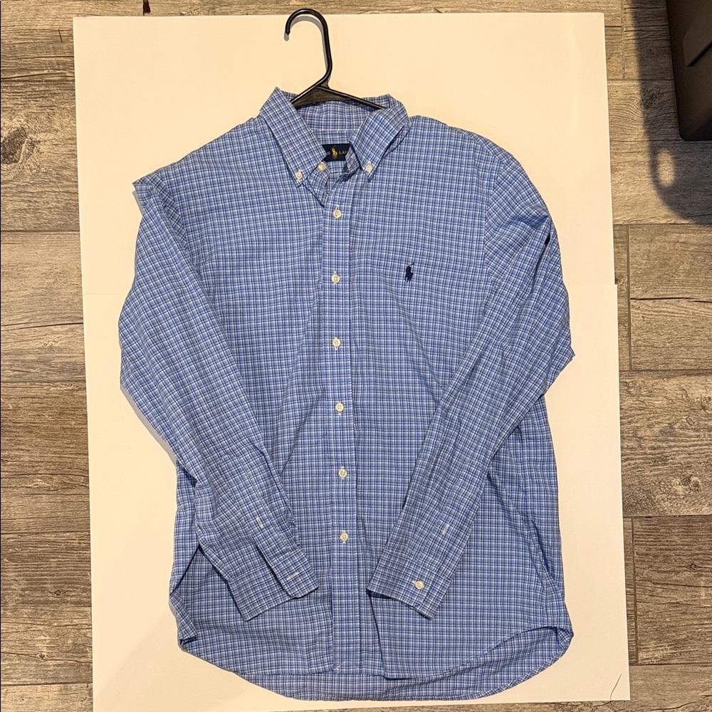 Polo Ralph Lauren Men's Checkered Blue Shirt